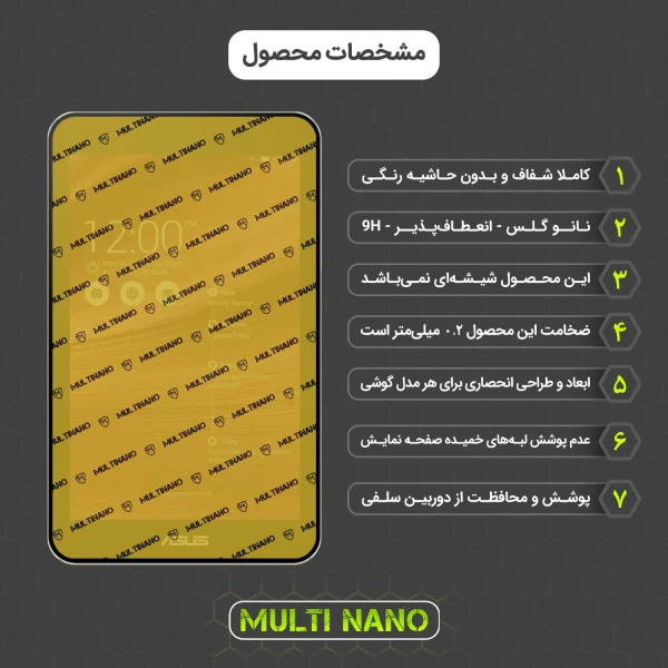 محافظ صفحه نمایش تبلت ایسوس Memo Pad 7 / ME176