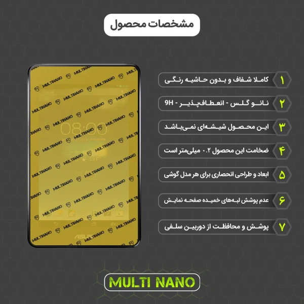 محافظ صفحه نمایش تبلت ایسوس Memo Pad HD 7 / ME173