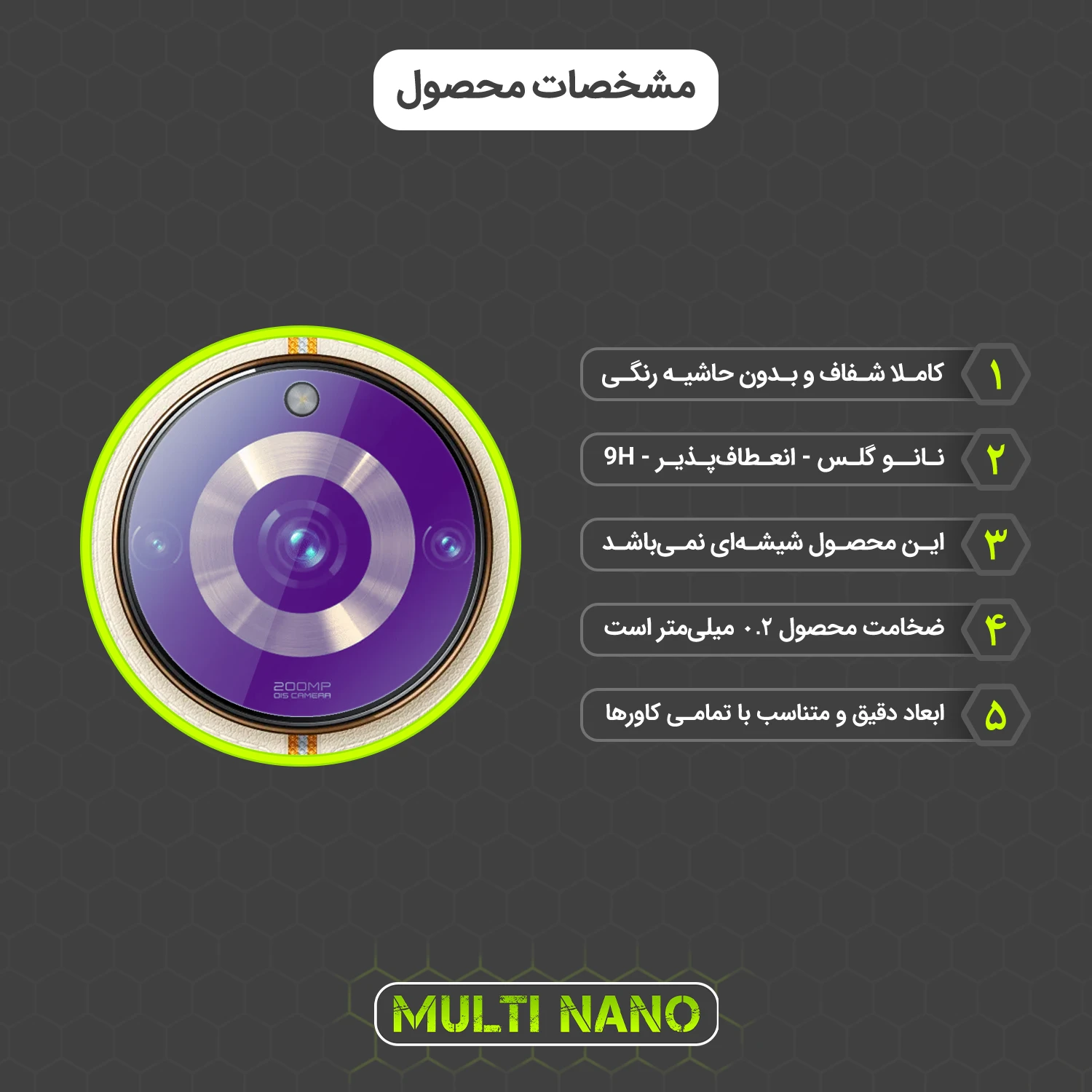 محافظ لنز دوربین موبایل ریلمی 11 Pro Plus