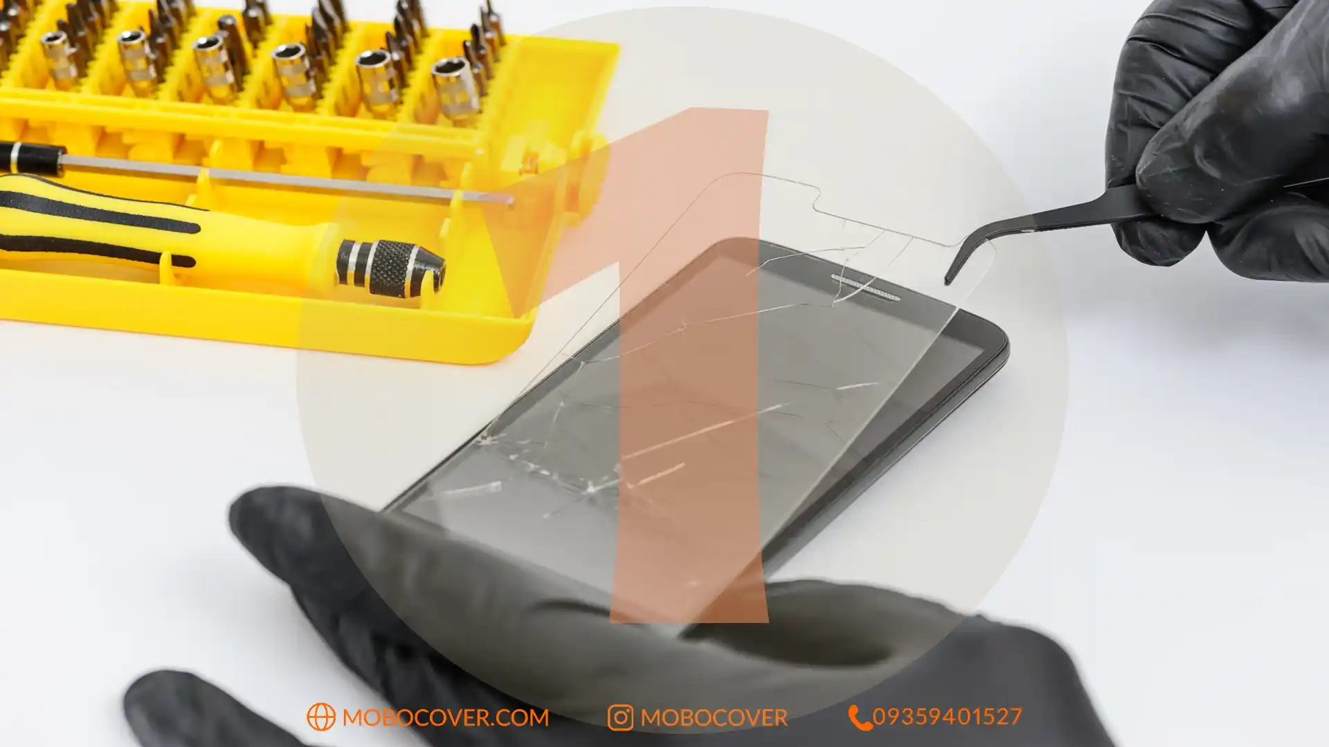 مرحله اول نصب گلس نانو: آمادهسازی ابزار و محیط