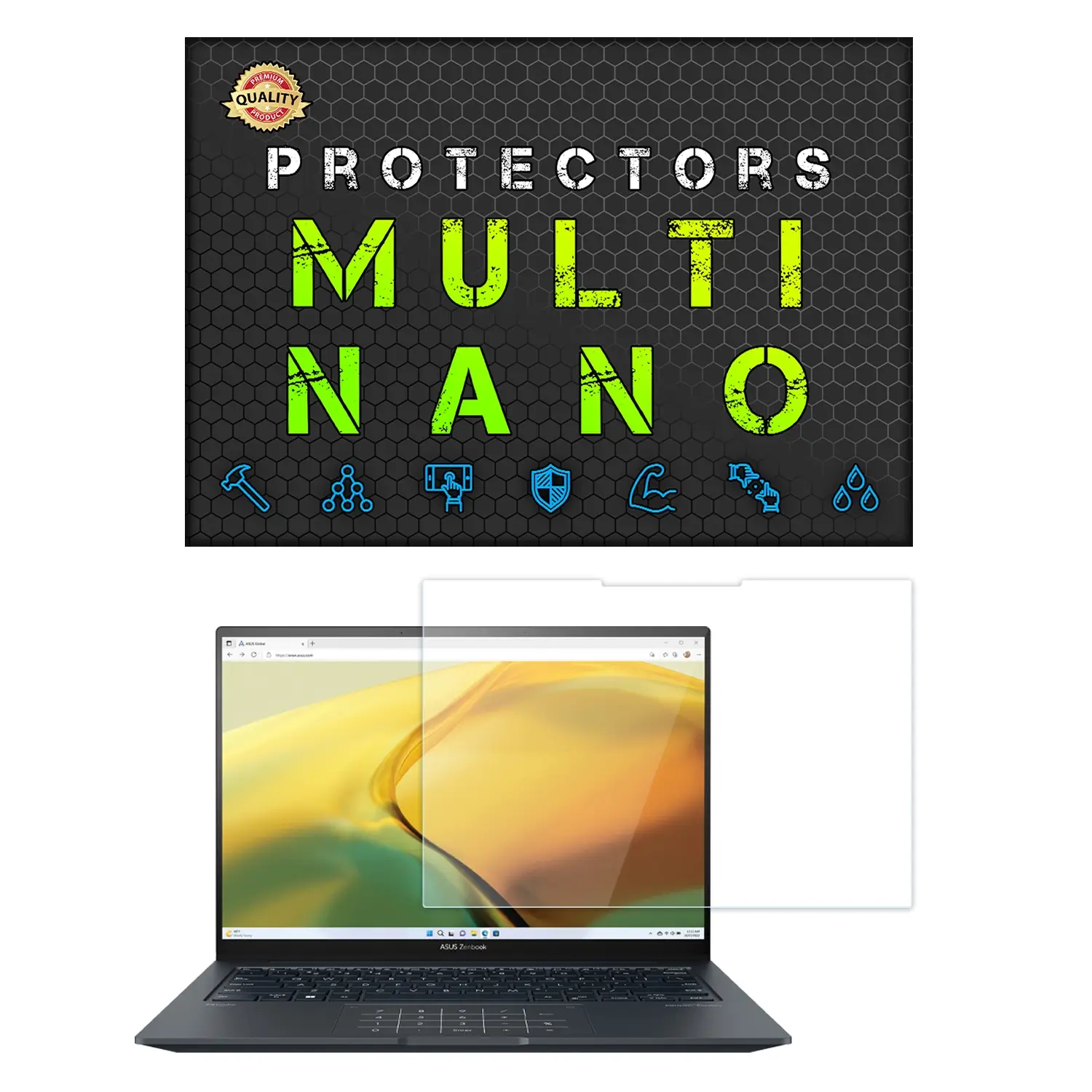 محافظ صفحه نمایش لپ تاپ ایسوس ZenBook 14 OLED Q420 2023