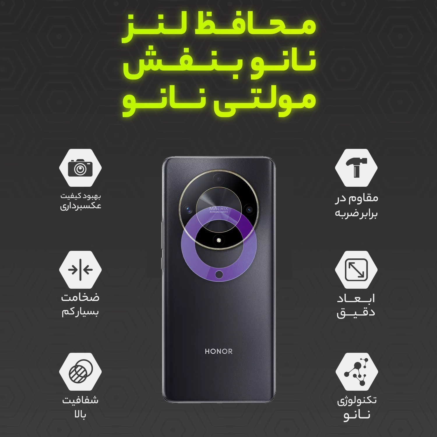 محافظ لنز نانو بنفش اشتراکی