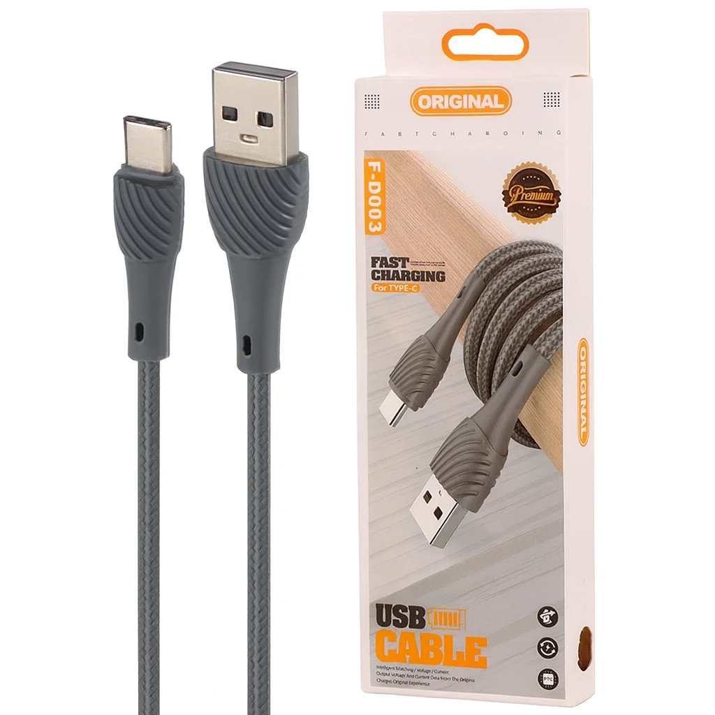 کابل شارژ TypeC مدلF-DOO3
