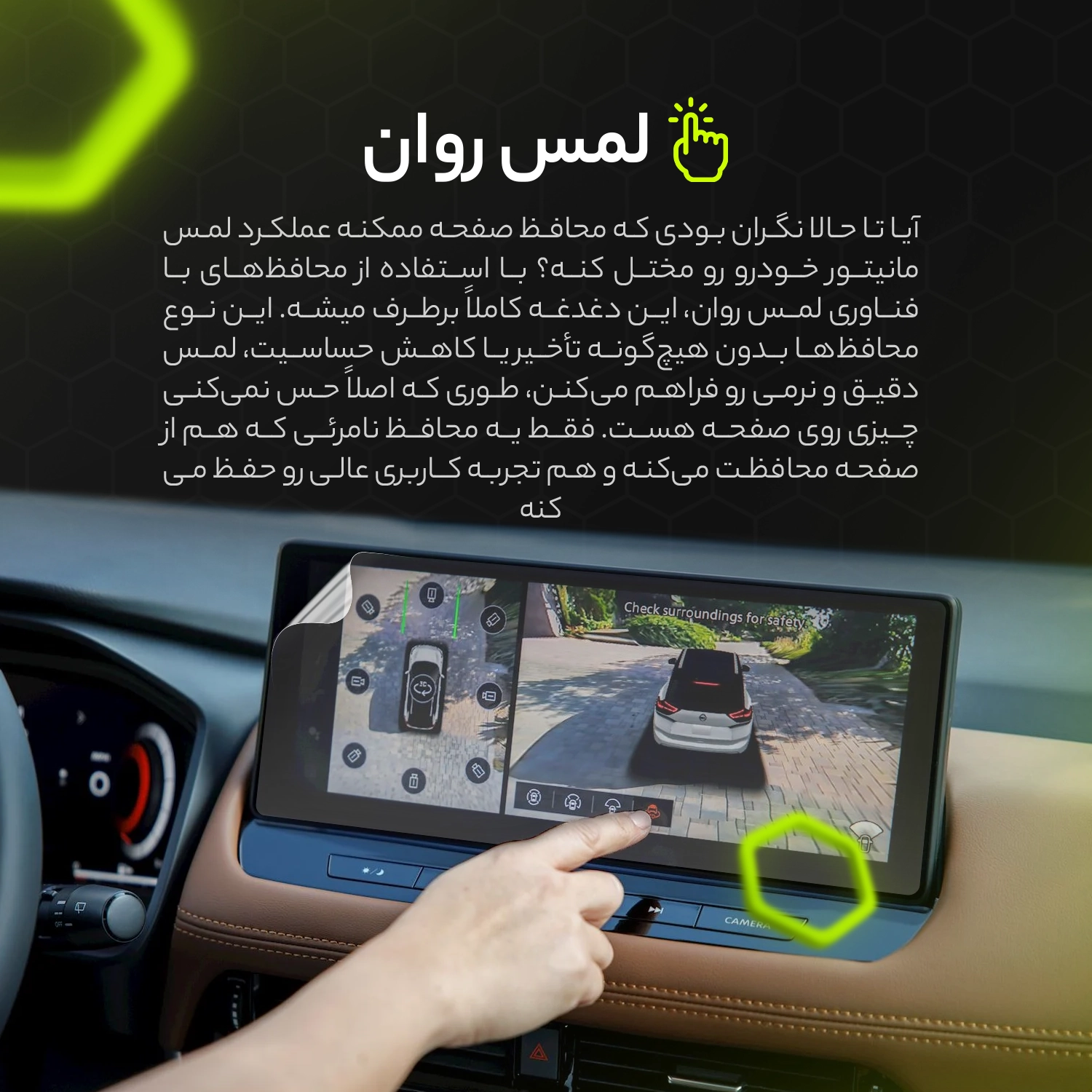 اشتراکی {محافظ مانیتور آنتی رفلکس خود ترمیم}