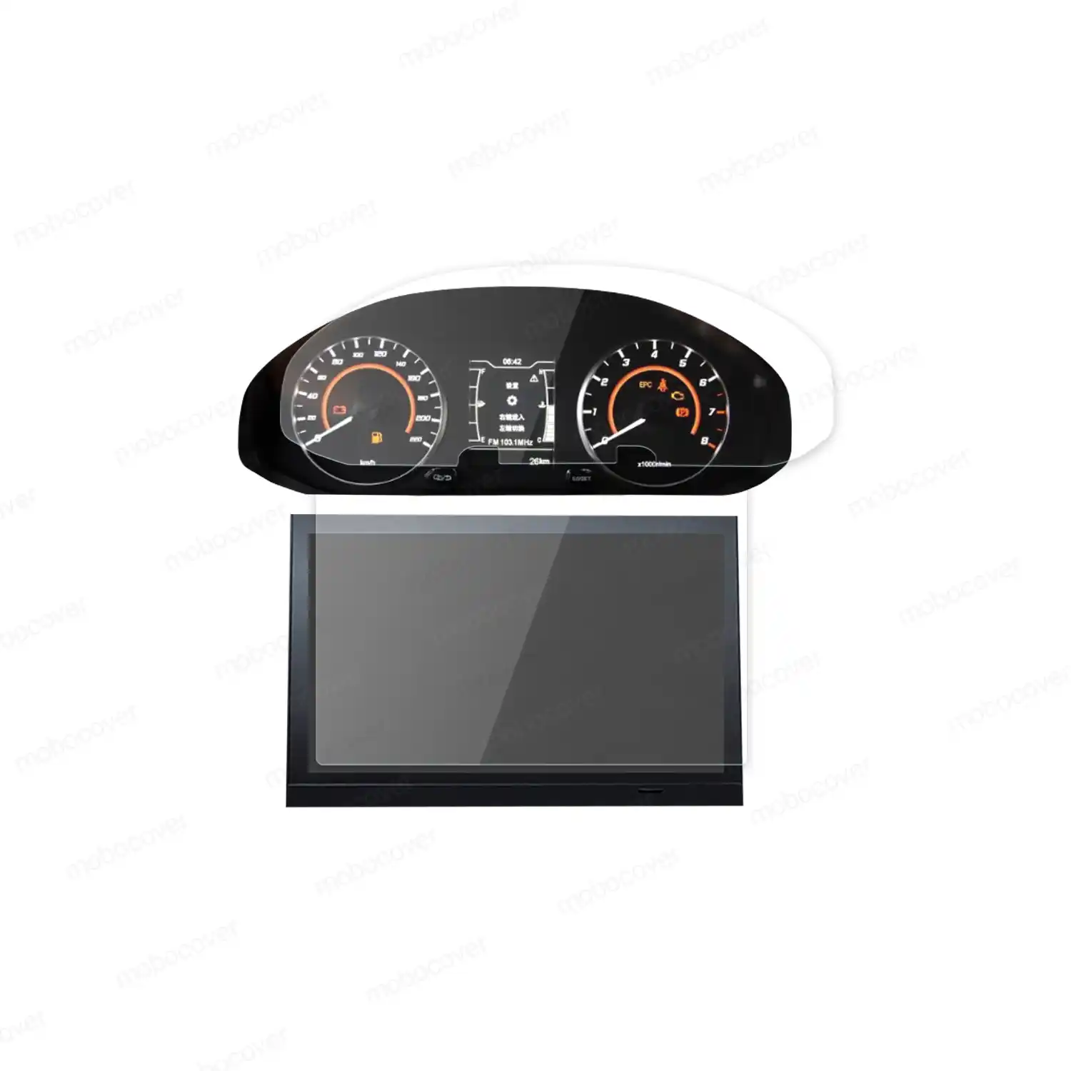 محافظ صفحه مانیتور و کیلومتر خودرو ام وی ام X22 Pro