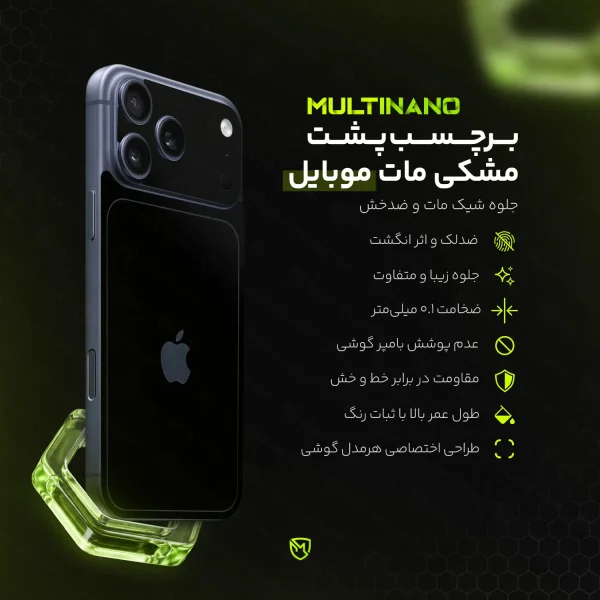 گلس محافظ پشت گوشی Nokia 1.4 / نوکیا ۱.۴ - تصویر 2